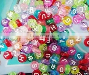 Round Plastic Letter Beads thumbnail-1