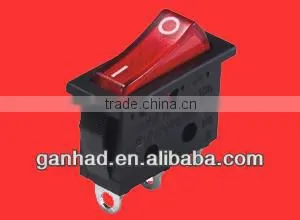 Lighted Red 3 Pin on off Rocker Switch thumbnail-1