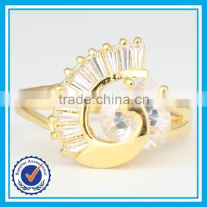 Cheap Price Peacock Design Ring Fashion Crystal Gold Peacock Ring thumbnail-2