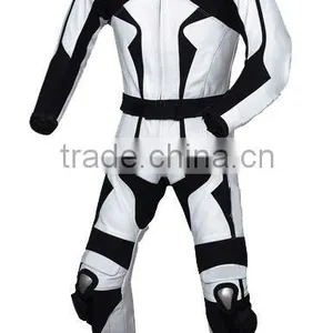 Men 2-Pc Professional Motorcycle Leather Suit thumbnail-1