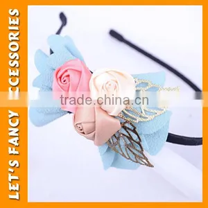 PGHD0322 New Arrival Girls Handmade Colorful Flower Headband thumbnail-1