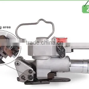 XQD-19 Pneumatic Plastic PP PET Strapping Packing Machine on Marble Panel Block Packing thumbnail-3