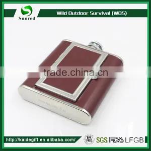 Promotional Custom Stainless Steel Hip Flask With Color Transfer Printing thumbnail-1