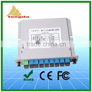 1*8 Fiber Optical PLC Splitter SC/UPC APC With Insert Type thumbnail-1