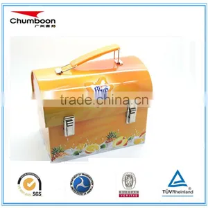Lunch Metal Tin Box With Lock and Handle thumbnail-3