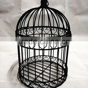 33X21.6cm Hanging Metal Bird Cage Wedding Centerpiece thumbnail-1