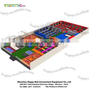 Kids and Adult Trampoline Park Can be Customzied,Customized Size Big Fun Play Zone Trampoline With Foam Pit,basketball thumbnail-2