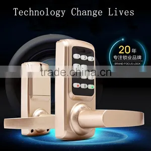Mechanical Push Button Digital Combination Keyless Code Door Lock thumbnail-1