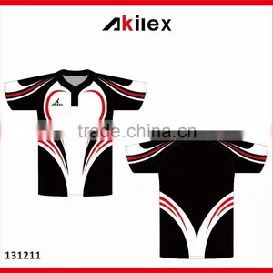 Hot Sale Customized Full Sublimated Rugby Jerseys thumbnail-6