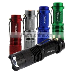 Promotional 300LM LED Light 3W Small Pocket Torch Light thumbnail-6