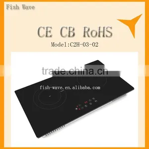 Hybrid Cooker Digital LED Display 220V-240V Metal /plastic Cover Two Burners Induction Mixed Infrared Cooker thumbnail-1