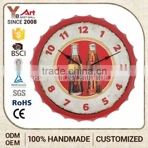 Humanized Design Custom Print Beer Cap Wine Bottle Wall Clock thumbnail-1