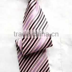 Men's Striped Tie 100% Polyester thumbnail-1