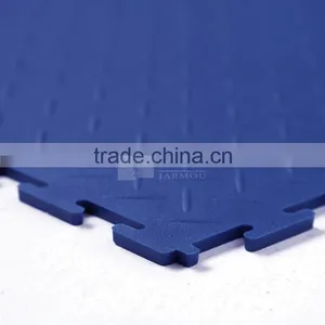 Show Room Junyi Easy Lock Plastic PVC Vinyl Interlocking Flooring Tiles thumbnail-3