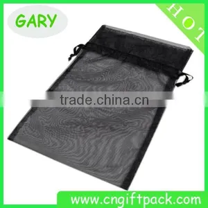 Custom Plain Organza Black Gift Bag Wholeasles thumbnail-1