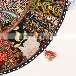 Indian Floor Round Throw Pillows and Cushions Scatter Cushions Pet Bedding Kids Bedding Nursery Floor Cushions thumbnail-2