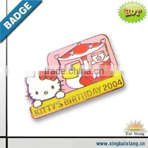 Fashion Enamel Kids Metal Hello Kitty Badges thumbnail-1