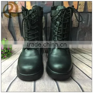 Factory Direct High Quality Black Combat Boots thumbnail-2