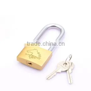 Long Shackle Single Locking Brass Safety Padlock thumbnail-1