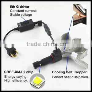 40W Cr ee 12V 24V All-in-one H4 H/L 9004 9007 H13 Car LED Headlight LED Head Lamp Bulb H4 LED Headlight Kit thumbnail-2