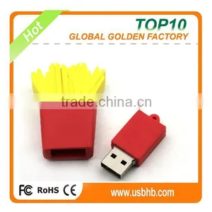 Bulk Cheap Customized Potato Chips PVC Wholesale Pendrive Usb thumbnail-1