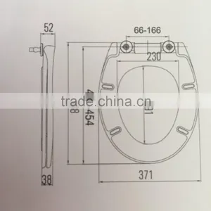 PP Toilet Seat With SUS 304 Screws and Pins of Hinges thumbnail-1