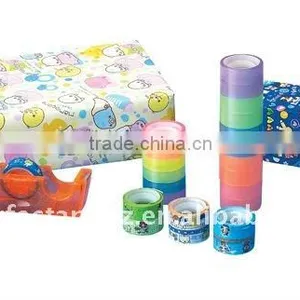 Hot Sale 1" Core BOPP Stationery Tape With Various Colors and Plastic Core thumbnail-2