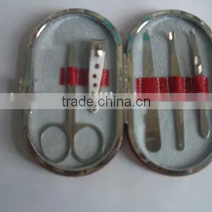 MRT-071 PU Bag Stainless Steel 5pcs Manicure Set thumbnail-1