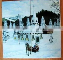 Ceramic Tiles With Wooden Tray thumbnail-1