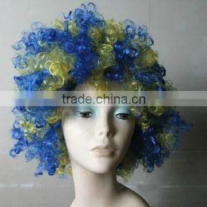 Cheap Mix Color Cool Football Wigs Sports Fan Wigs thumbnail-1