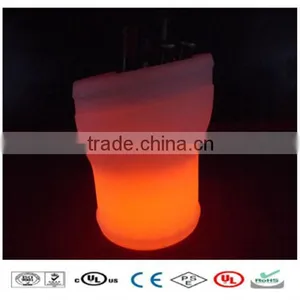 LED RGB Plastic Ice Bucket With Stand thumbnail-1