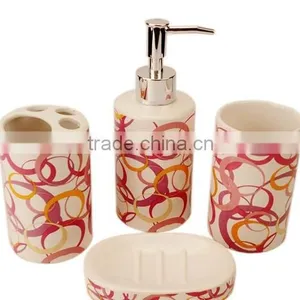 Fashional 4pcs Bath Accessories Ceramic thumbnail-2