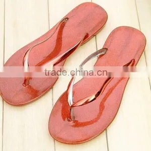 2015 Fashion Crystal Slipper Flat Bottom Beach Slippers Wholesale thumbnail-5