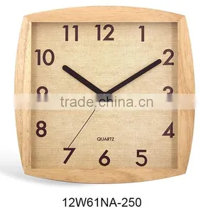 12inch Rectangle Wooden Wall Clock Decoration Items Square Fashional Clock thumbnail-3