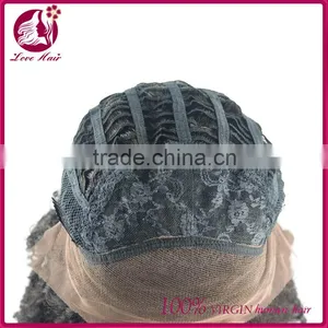 High Quanlity Lace Wig Human Hair Virgin Mongolian Lace Fabric Wholesale Human Jerry Curl Hair Wigs for Black Women thumbnail-6