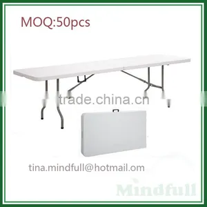 Wholesale HDPE 8FT Portable Folding Rectangle Table thumbnail-1
