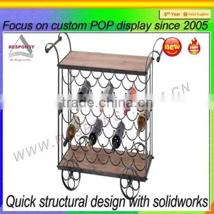 Franchise Metal Wire Wine Display, Glass Bottle Wine Display Stand thumbnail-5