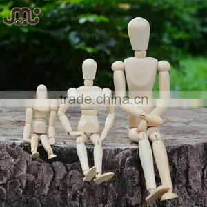 All Sizes Wooden Doll,funny Wooden Joint Doll,handmade Manikin Doll thumbnail-1
