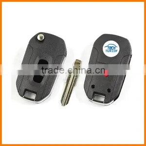 Plastic ABS 3 Button Remote Key Blank Case Shell Fob Cover for Chevrolet Captive Remote Key Blank Case Shell With Round Logo thumbnail-1