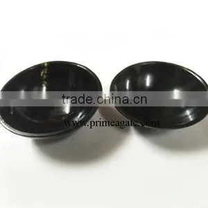 Black Tourmaline Agate Bowls | Prayer Bowls For Sale thumbnail-1