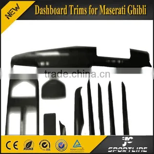 Ghibli Carbon Fiber Dashboard Moulding Trims for Maserati 10pcs/set thumbnail-1