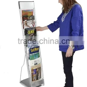 Steel Portable Literature Stand With 10 Pockets thumbnail-3