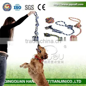 QingQ Factory Pet Puppy Dog Cotton Rope Chew Teeth Cleanning Toys thumbnail-2