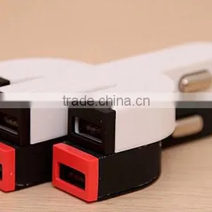 Cactus Shape Usb Charger 5v 4a Three Usb Port Universal Mini Car Charger for Mobile Phone thumbnail-2