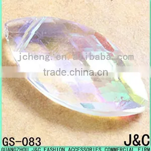 12*25mm Crystal ab Nevaggatle Shape Crystal Pendant thumbnail-1