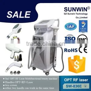 SW-836E 3 in 1 Two Screen Opt/shr RF nd Yag Laser Machine thumbnail-1