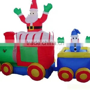 Inflatable Santa With Train thumbnail-1