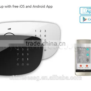 Wireless Smart Gsm Alarm System With LCD Burglar Alarm System Panel thumbnail-2