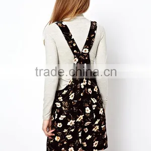 Dungaree Printed Clothing Spaghetti Strap Casual Dress thumbnail-3