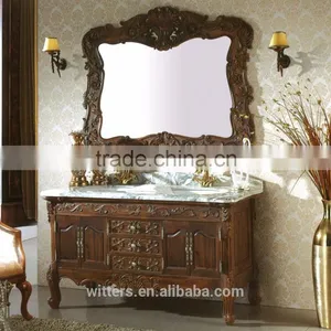 Top Bathroom Luxury Natural Marble Bathroom Cabinet Furniture WTS850 thumbnail-4